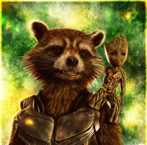 Guardians of the Galaxy Vol. 2 - Rocket and Groot by p1xer | Groot marvel, Marvel tattoos, Baby ...