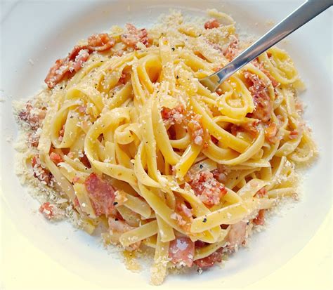 Fettuccine Carbonara No Cream