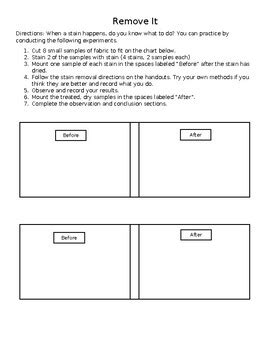 Stain Removal: Remove It by Mrs Schick | TPT