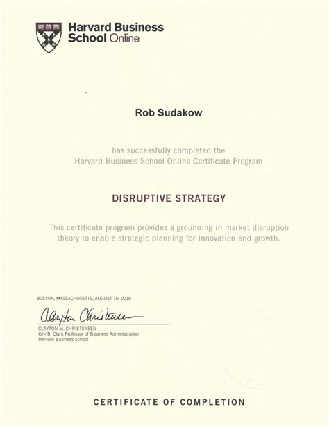 Rob Sudakow Harvard | Online certificate programs, Certificate programs, Harvard business school