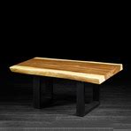 Freeform Suar Wood Coffee Table // Metal Legs - artemano - Touch of Modern