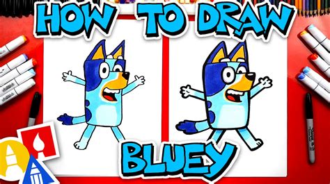 How To Draw Bluey Step By Step Easy