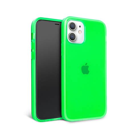 BRIGHT Neon Green Clear iPhone Case iPhone 12 Pro Max Case | Etsy