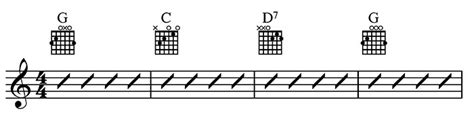 G Major Chord Progression - Sheet and Chords Collection