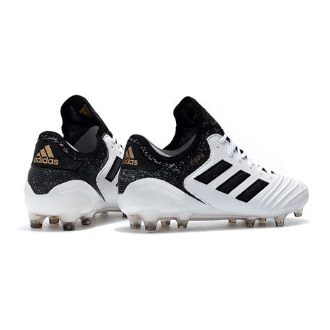 Adidas Copa 18.1 FG K-leather Soccer Cleats - White Black Gold