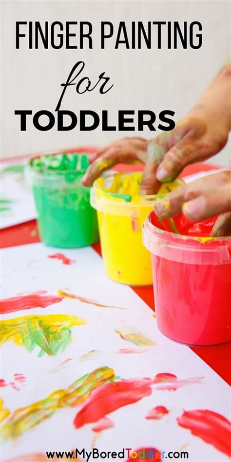 Finger Painting with Toddlers - My Bored Toddler