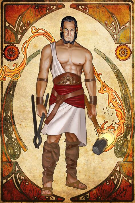 Hephaestus, Smithing god Nouveau by phoenixnightmare on DeviantArt