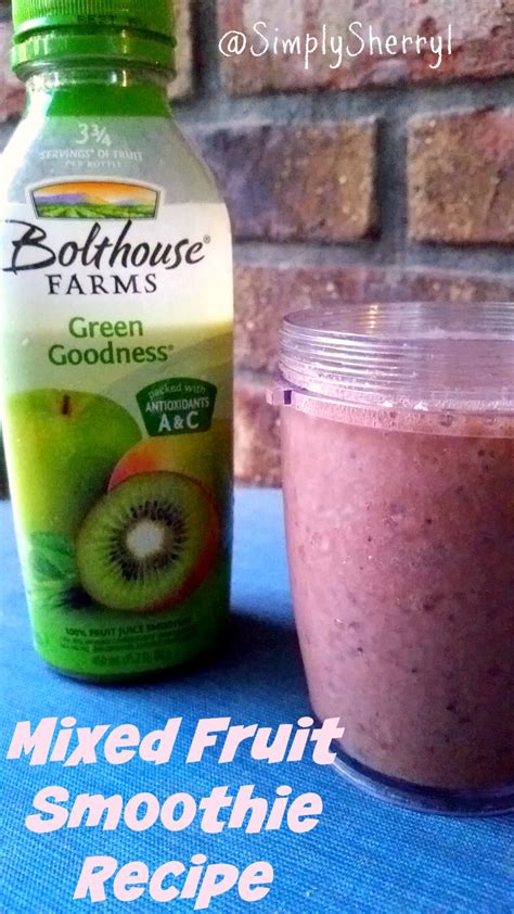 Mixed Fruit Smoothie Recipe | Simply Sherryl