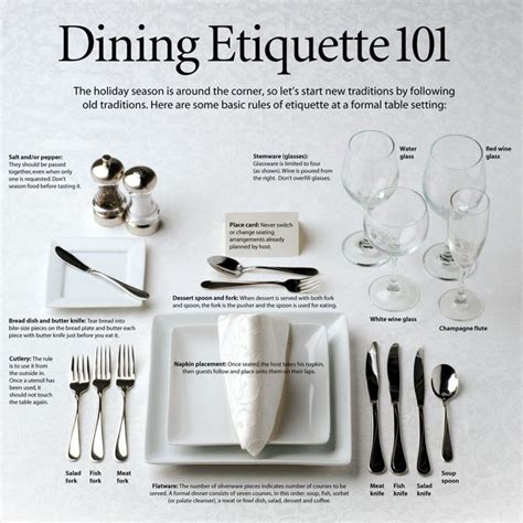 Dining Etiquette 101 | Dining etiquette, Table etiquette, Etiquette and ...