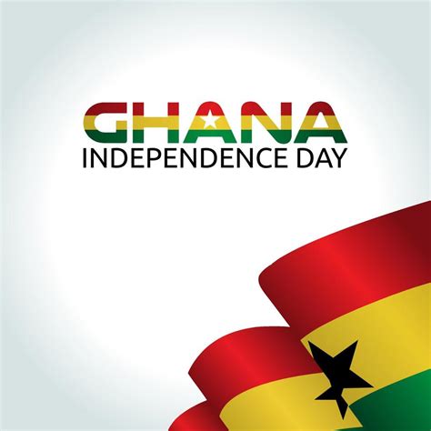 vector graphic of Ghana independence day good for Ghana independence ...