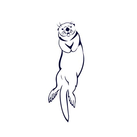 Sea Otter Drawing | Free download on ClipArtMag