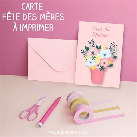 Carte à plier "Bonne Fête Maman" - Allo Maman Dodo