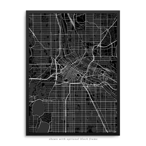 Minneapolis Minnesota Poster – City Map Decor