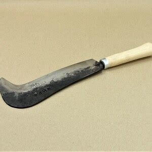 Billhook Brush Axe Hatchet Hook Slasher Pruning Copicing Scythe Forged - Etsy