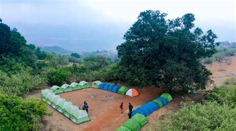 Camping in Rajmachi Fort, Maharashtra