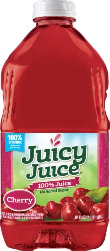 Juicy Juice® No Sugar Added 100% Cherry Juice, 64 fl oz - Ralphs