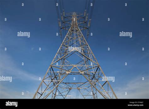 High voltage transmission towers Stock Photo - Alamy