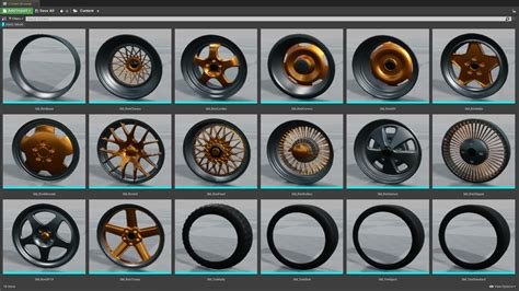 Car Rims & Tires Pack in Props - UE Marketplace