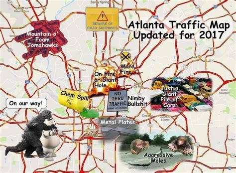 2017 Atlanta traffic map : ImagesOfThe2010s