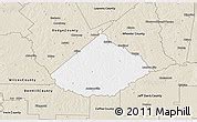 Physical 3D Map of Telfair County