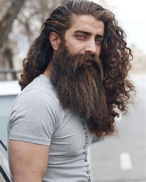 Amazing Beard Styles With Long Hair For Men | Long hair beard, Hair and ...