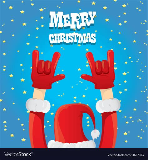 Christmas rock n roll greeting card Royalty Free Vector