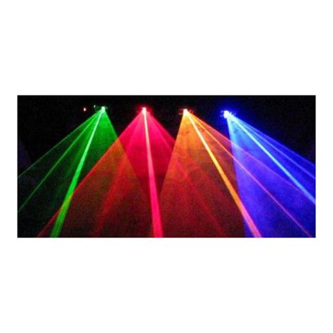 4 Colors 4 Lens Laser Beam Show Light System DJ DMX RGBY ...