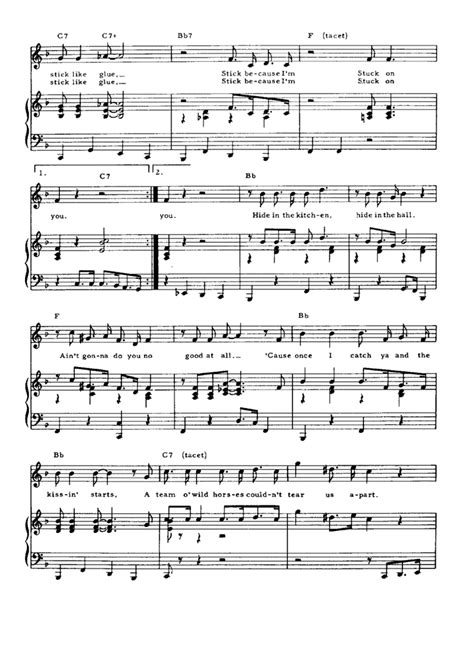 STUCK ON YOU Piano Sheet music | Easy Sheet Music