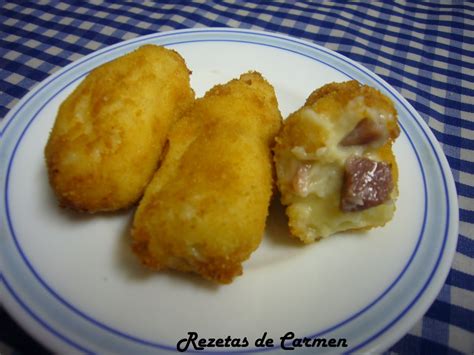 Croquetas de huevo y jamón