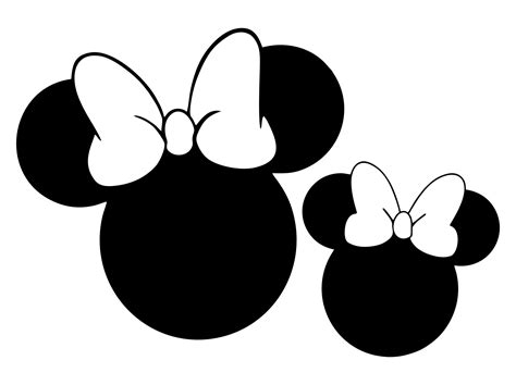 Minnie Mouse Silhouette Template Database