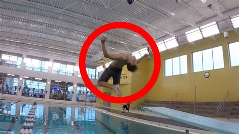 Best Diving Board Tricks! - YouTube