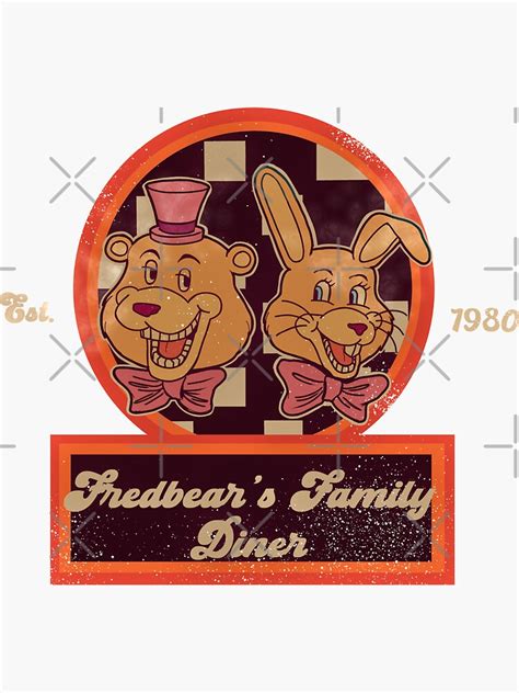 "Fredbear's Family Diner (Vintage) " Sticker for Sale by Hush-Art ...