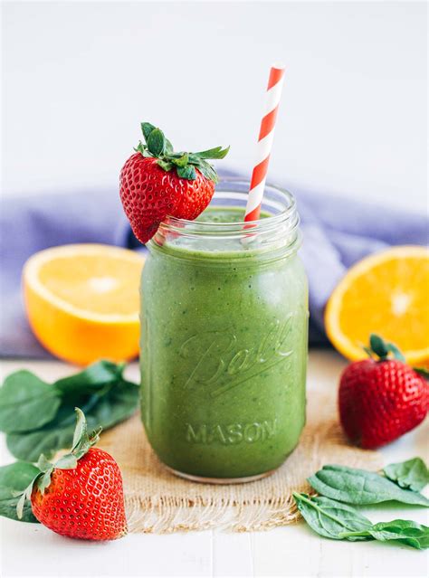 Strawberry Mango Spinach Smoothie - Making Thyme for Health