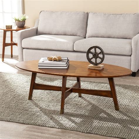 The Oval Mid-Century Modern Farmhouse Coffee Table: A Fusion of Style and Functionality ...