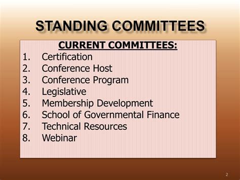 PPT - Standing committees PowerPoint Presentation, free download - ID:1909688