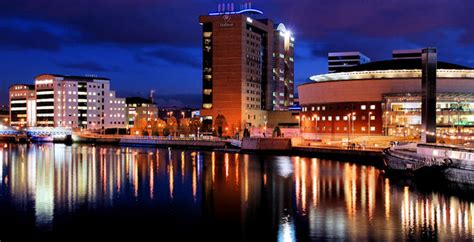 The River Lagan, Belfast (at night) © Albert Bridge cc-by-sa/2.0 ...