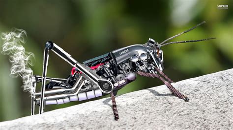 grasshopper, Insect, Robot, Digital Art, Yamaha, Smoke Wallpapers HD / Desktop and Mobile ...