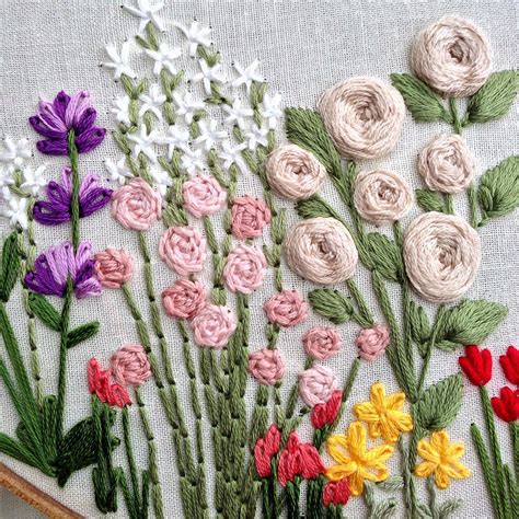 Pin by Brittany Marin on Needlework | Embroidery flowers, Ribbon embroidery, Hand embroidery kit