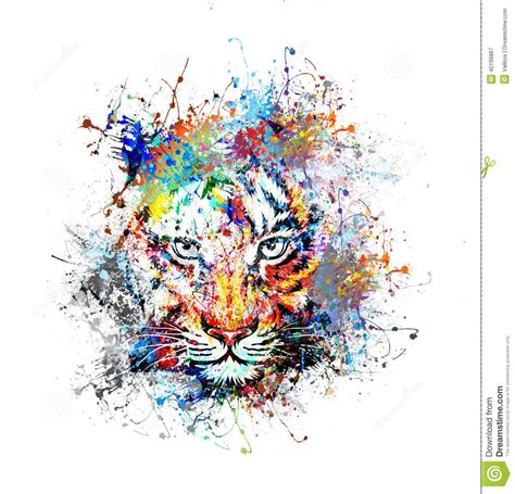 abstract tiger painting - Google Search | Tiger art, Tiger painting ...