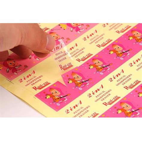 Customized waterproof round plastic self adhesive transparent label,strong adhesive cmyk logo ...