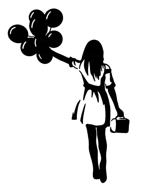 Banksy Balloon Girl Stencil