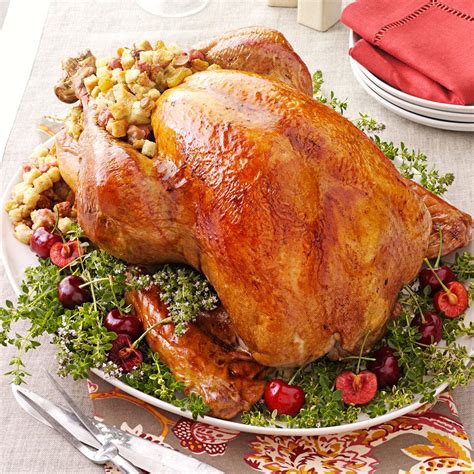 Turkey with Cherry Stuffing Recipe | Taste of Home