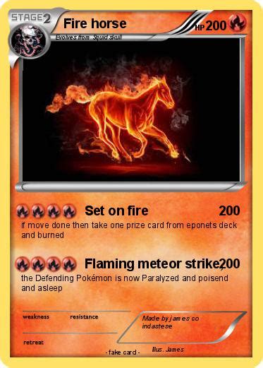 Pokémon Fire horse 29 29 - Set on fire - My Pokemon Card