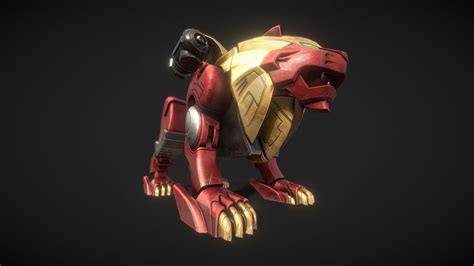 Power Rangers Wild Force - Red Lion Zord - Buy Royalty Free 3D model by FabStarbolt [d48c852 ...