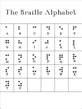 Free Printable Braille Alphabet Chart - ditodoloqepiensas