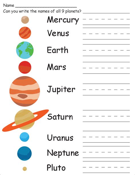 Space Tracing Worksheets #9 Worksheet | Solar system worksheets, Free science worksheets, Solar ...