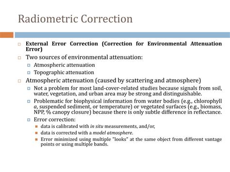 PPT - Radiometric and Geometric Errors PowerPoint Presentation, free ...