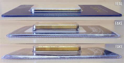 Fake 1 oz PAMP Gold Bar Comparison Gold Bar, Comparison, Color Coding, Fake