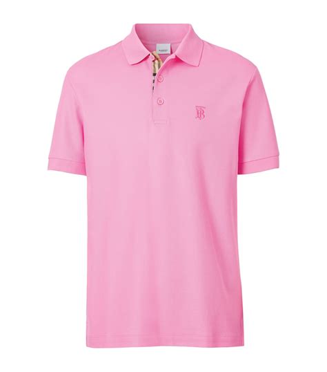 Burberry pink Monogram Polo Shirt | Harrods UK