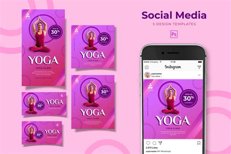 Social Media Pack – Yoga Class – UI Creative